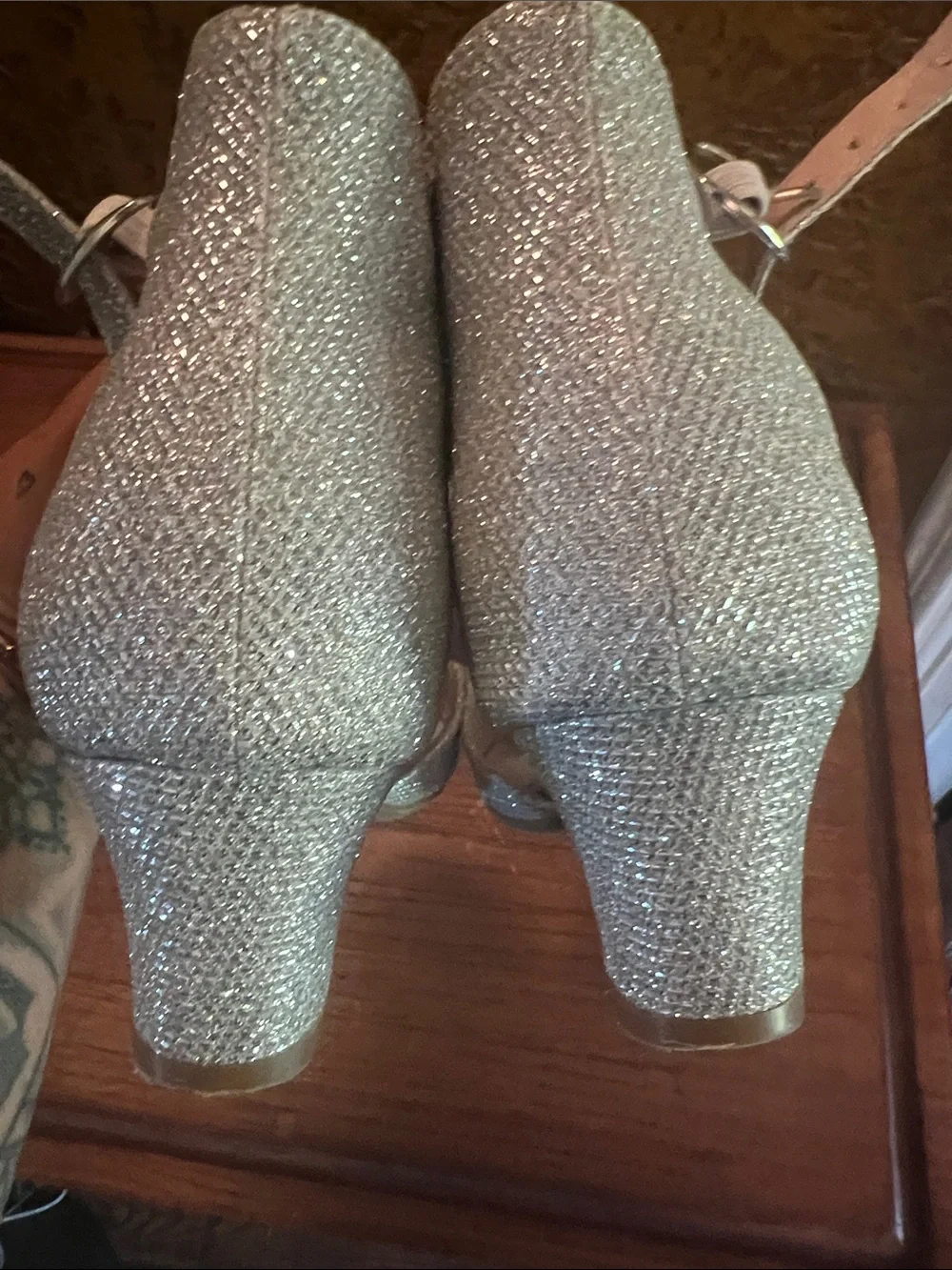 Glittery girls dress shoes
